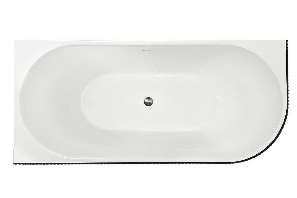 Акриловая ванна Royal Bath NERO RB710302BL-GR 170х78 белый/черный купить в интернет-магазине Sanbest