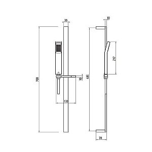 Душевая гарнитура Gattoni Programma doccia SLRT11 купить в интернет-магазине сантехники Sanbest