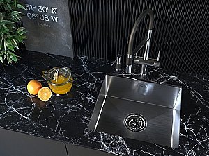 Мойка кухонная Paulmark Weser PM804844-BS Хром купить в интернет-магазине сантехники Sanbest