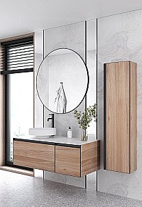 Пенал Armadi Art QUATRO WILLOW профиль ANTHRACITE для ванной в интернет-магазине сантехники Sanbest