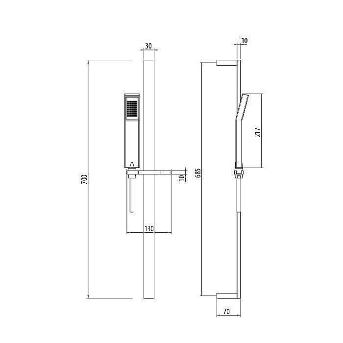 Душевая гарнитура Gattoni Programma doccia SLRT11 купить в интернет-магазине сантехники Sanbest