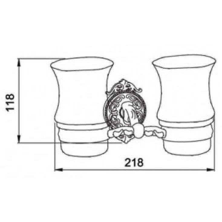 Стакан Hayta Gabriel Classic 13905G/BRONZE бронза купить в интернет-магазине сантехники Sanbest
