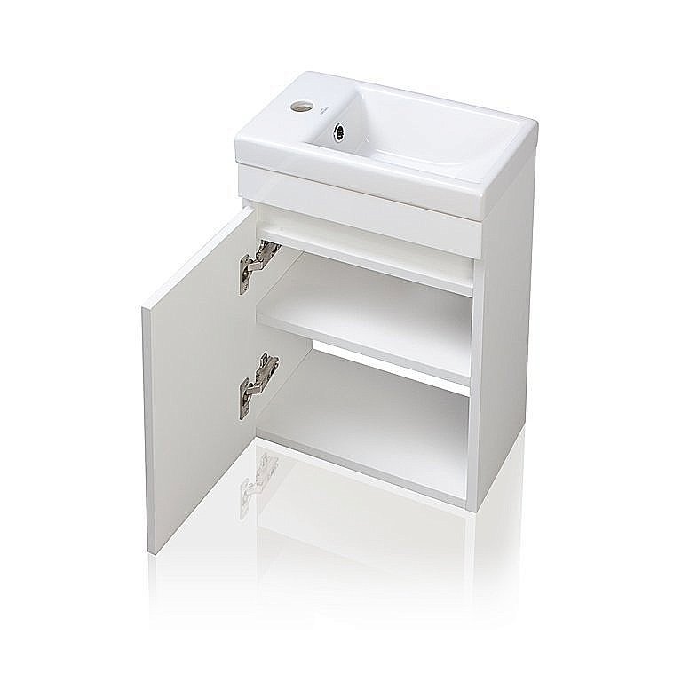Тумба с раковиной Style Line Compact 40 белая для ванной в интернет-магазине Sanbest