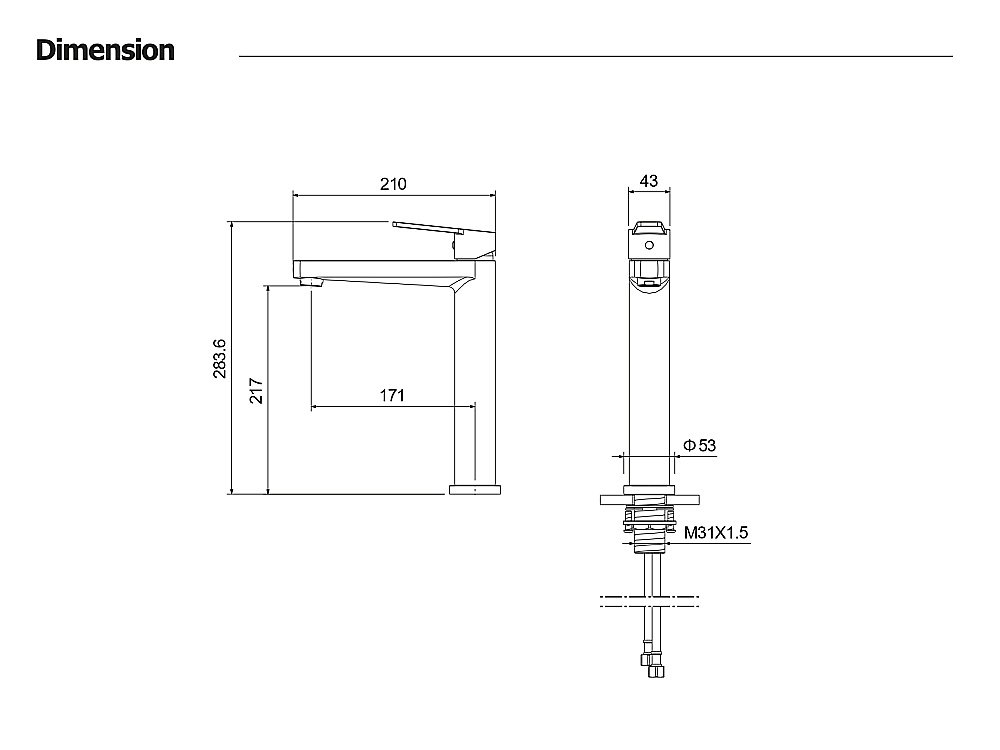 Смеситель для раковины Aquatek Лугано AQ1704CR хром купить в интернет-магазине сантехники Sanbest