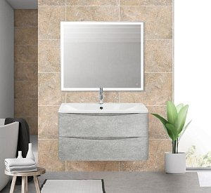 Тумба с раковиной BelBagno ACQUA 90 Cemento Verona Grigio для ванной в интернет-магазине Sanbest