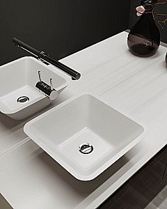 Раковина Holbi Saturn 42 Nano Concrete 2.02.004.44.4 бетон купить в интернет-магазине Sanbest