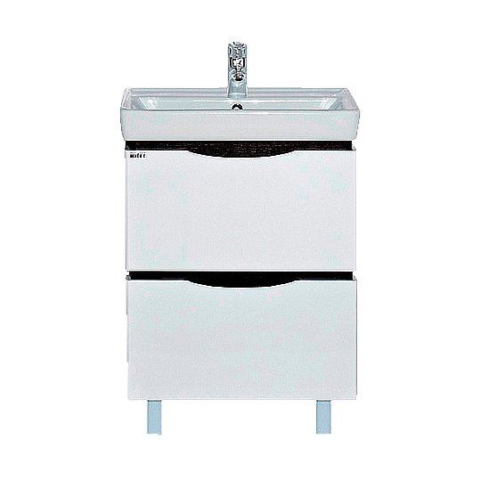 Тумба с раковиной напольная Misty Венера 55 комбинированная для ванной в интернет-магазине Sanbest