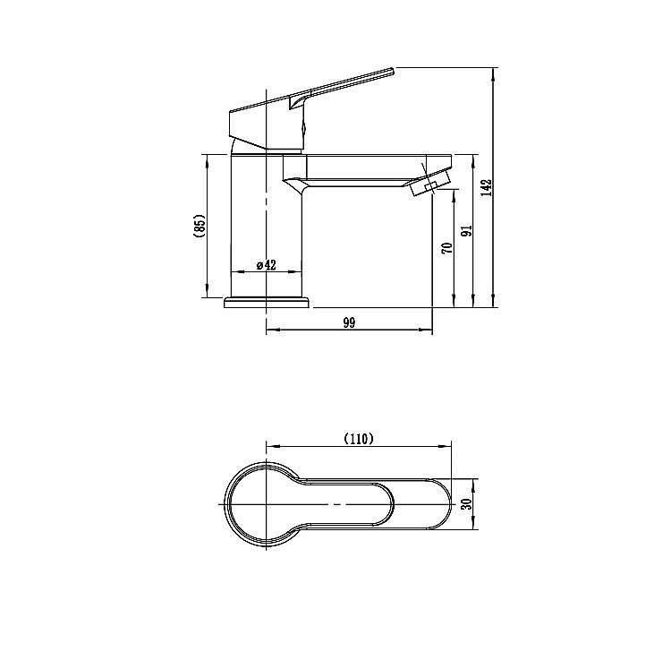 Смеситель для раковины Rush Sky SK5720-11 хром купить в интернет-магазине сантехники Sanbest