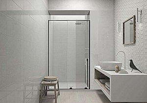 Душевая дверь Allen Brau Fantasy 2.0 120 3.11006.31 стекло прозрачное/профиль черный матовый купить в интернет-магазине Sanbest