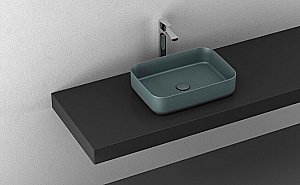 Раковина ISVEA Infinity 50 10NF65050SV-2P изумрудная матовая купить в интернет-магазине Sanbest