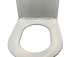 Унитаз приставной Ceramalux NS-3176 белый, безободковый, с крышкой микролифт купить в интернет-магазине Sanbest