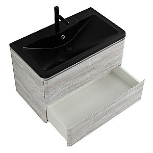 Тумба с раковиной BelBagno ALBANO 100 подвесная Rovere Vintage Bianco для ванной в интернет-магазине Sanbest