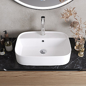 Раковина Cezares 55 CZR-6616 белая купить в интернет-магазине Sanbest