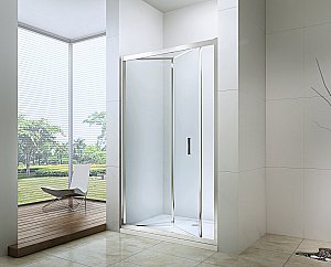 Душевая дверь BERGES LEGOS LS-3 120 062027 прозрачное стекло/профиль хром купить в интернет-магазине Sanbest