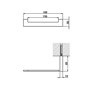 Держатель для туалетной бумаги Cisal QUAD QU09040121 хром купить в интернет-магазине сантехники Sanbest