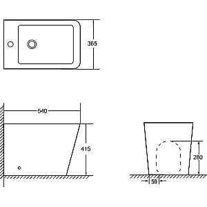 Биде SantiLine SL-5052 купить в интернет-магазине Sanbest