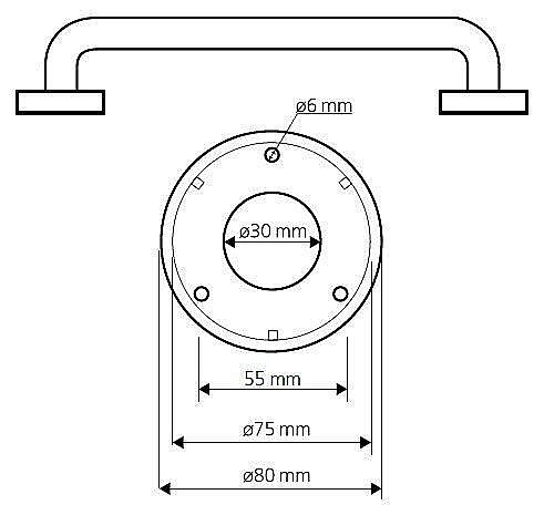 Поручень Bemeta Help 301100303 белый купить в интернет-магазине сантехники Sanbest