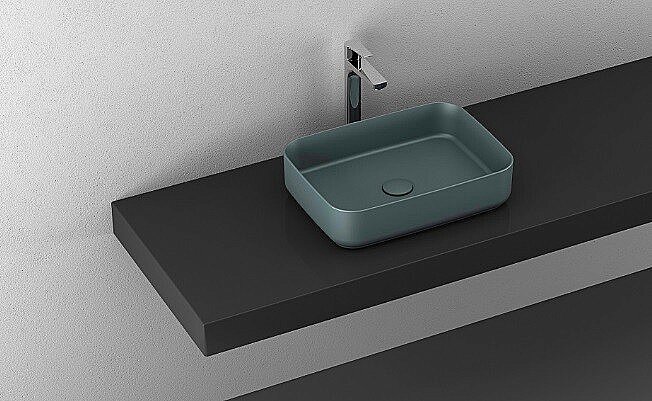 Раковина ISVEA Infinity 50 10NF65050SV-2P изумрудная матовая купить в интернет-магазине Sanbest