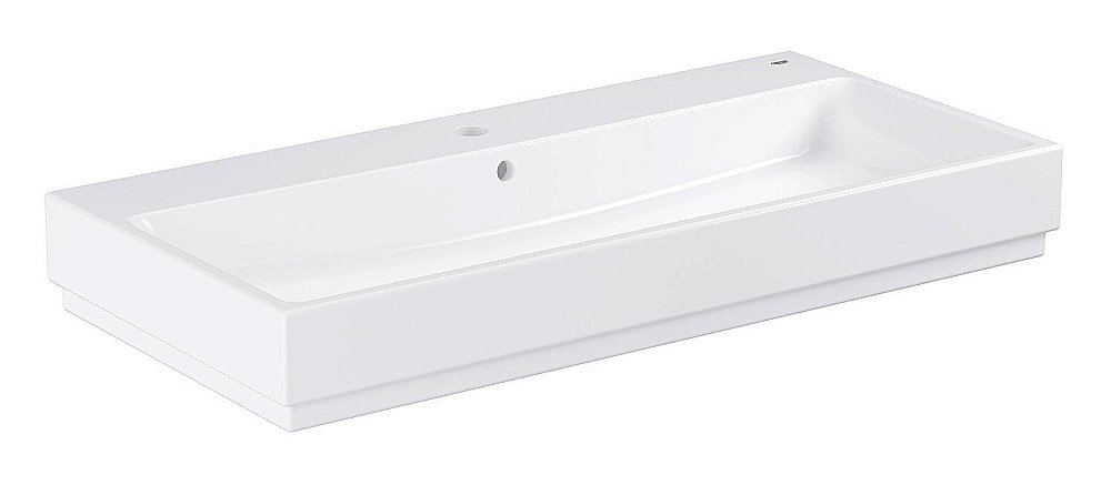 Раковина Grohe Cube Ceramic 100 3947500H белая купить в интернет-магазине Sanbest