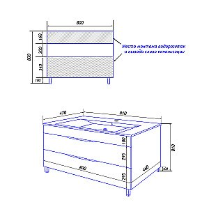Тумба с раковиной Loranto Santorini CS00086974 80 белая для ванной в интернет-магазине Sanbest