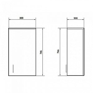 Шкаф Orange Стиль St-30SR для ванной в интернет-магазине сантехники Sanbest