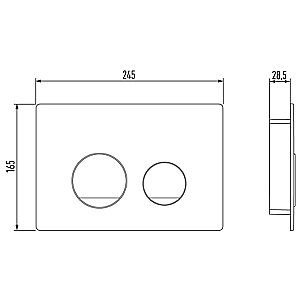 Кнопка для инсталляции Jacob Delafon E38068-00 белая купить в интернет-магазине сантехники Sanbest
