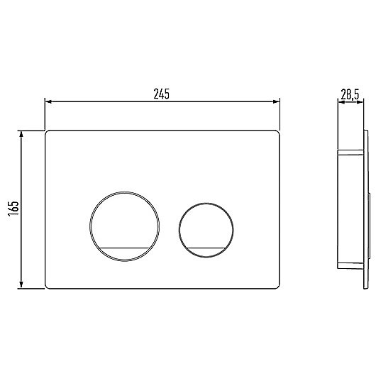 Кнопка для инсталляции Jacob Delafon E38068-00 белая купить в интернет-магазине сантехники Sanbest