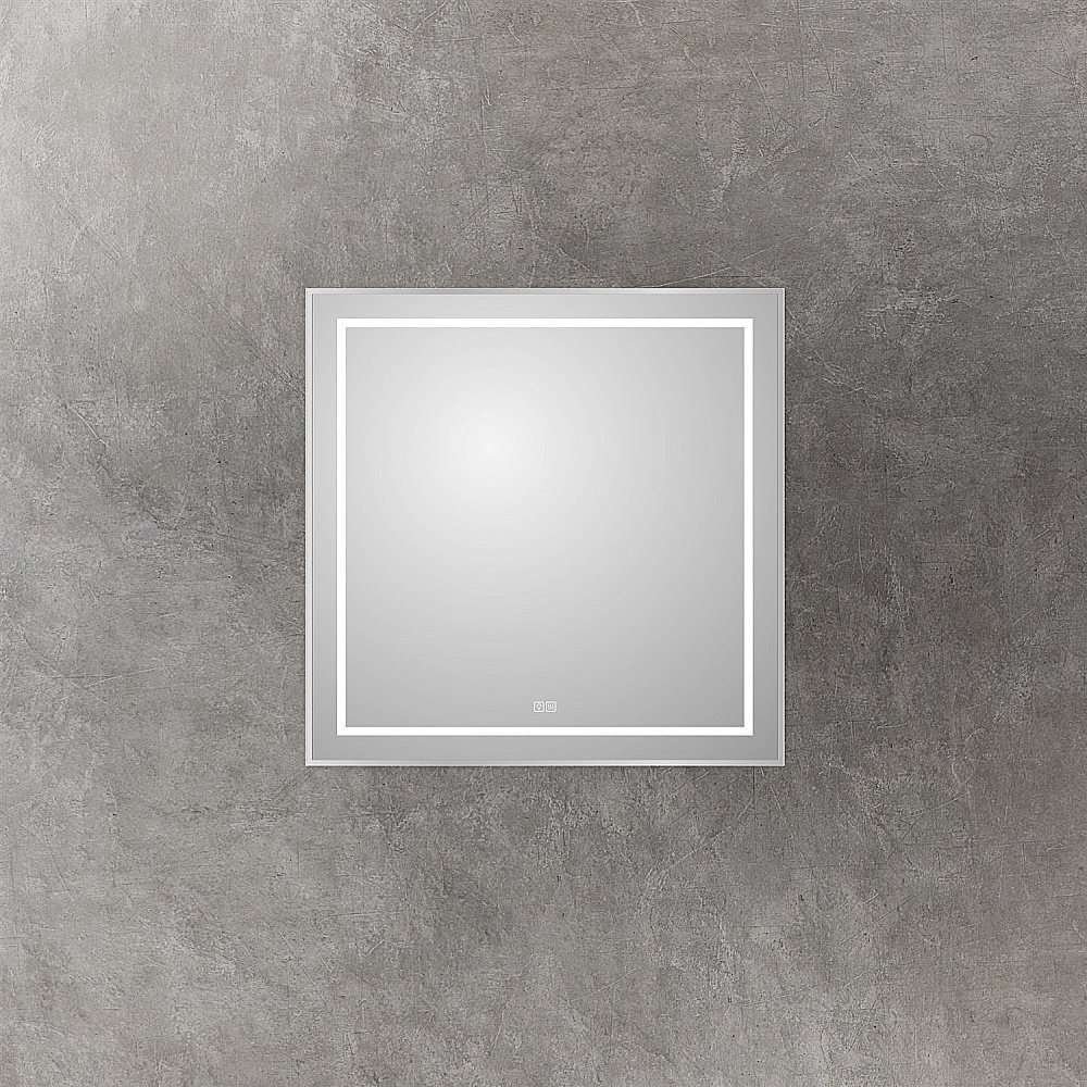 Зеркало BelBagno Kraft 90х80 SPC-KRAFT-TCH-WARM сатин в ванную от интернет-магазине сантехники Sanbest