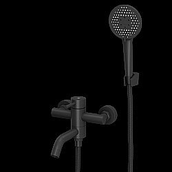 Смеситель для ванны Rush Melos SUS1101-44Black черный матовый купить в интернет-магазине сантехники Sanbest