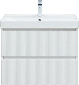 Тумба с раковиной Aquanet Альтера 337155 70 белый матовый для ванной в интернет-магазине Sanbest