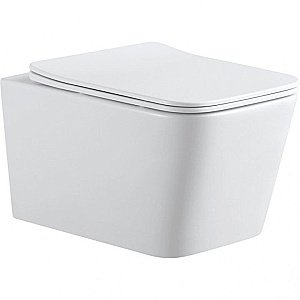 Унитаз подвесной Aquanet Rimless Tavr 2.0 W LX-1907 с крышкой микролифт, безободковый купить в интернет-магазине Sanbest