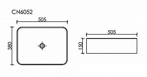 Раковина Ceramica Nova Element 50 CN6052MW белая матовая купить в интернет-магазине Sanbest