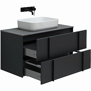 Тумба с раковиной Allen Brau Reality 90 1.32006.AM антрацит матовый для ванной в интернет-магазине Sanbest