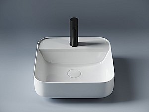 Раковина накладная Ceramica Nova Element CN5014 белая купить в интернет-магазине Sanbest