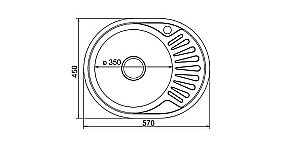 Мойка кухонная MIXLINE ML 528190 хром купить в интернет-магазине сантехники Sanbest