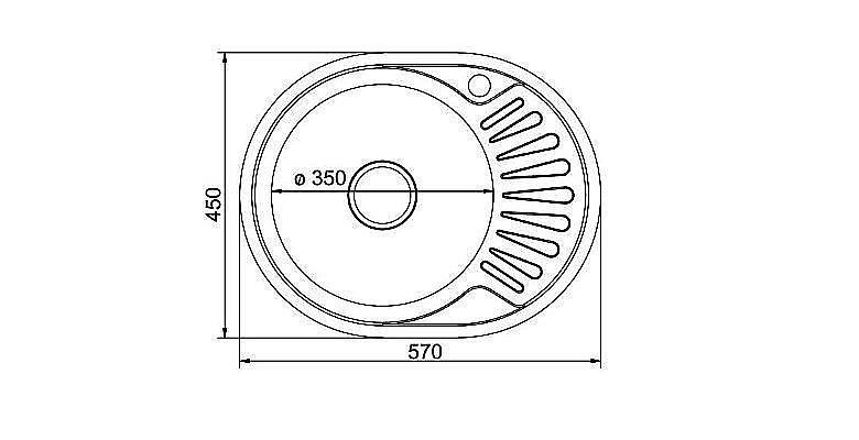 Мойка кухонная MIXLINE ML 528190 хром купить в интернет-магазине сантехники Sanbest