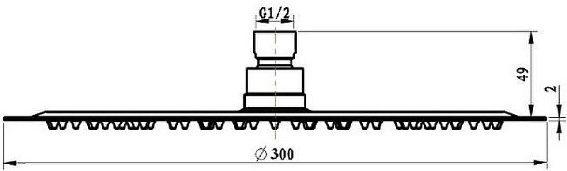 Верхний душ Villeroy&Boch TVC00040130061 хром купить в интернет-магазине сантехники Sanbest