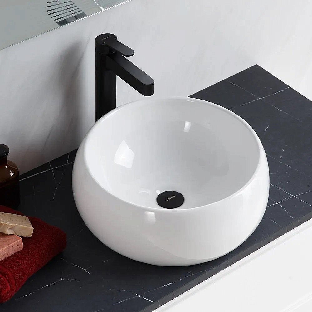 Раковина накладная Belbagno 40 BB1065 белая купить в интернет-магазине Sanbest