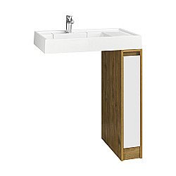 Корпус для тумбы Акватон Лондри 20 1A267101LHDR0 дуб рустикальный купить в интернет-магазине сантехники Sanbest