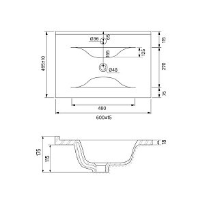 Тумба с раковиной Iddis Oxford OXF60W0i95K 60 для ванной в интернет-магазине Sanbest