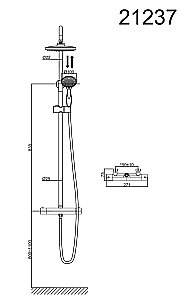 Душевая система D&K Bayern Potsdam DA2123701B10 купить в интернет-магазине сантехники Sanbest