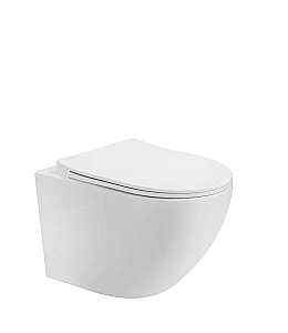 Унитаз подвесной CeruttiSpa Orlter Aria UF 10572 белый, безободковый, с крышкой микролифт купить в интернет-магазине Sanbest