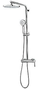 Душевая система Teka Alaior XL 22.298.02.00 хром купить в интернет-магазине сантехники Sanbest