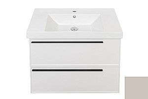Тумба с раковиной La Fenice Elba Twin 80 бежевая матовая для ванной в интернет-магазине Sanbest