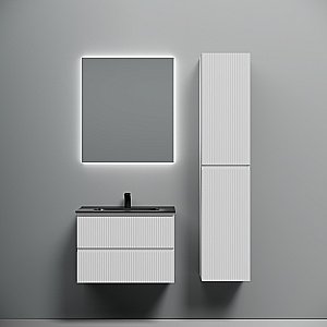 Тумба с раковиной Sancos Snob R 70 SNR70W белая матовая для ванной в интернет-магазине Sanbest