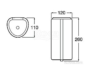 Диспенсер сенсорный Roca Public touchless 818012009 купить в интернет-магазине сантехники Sanbest