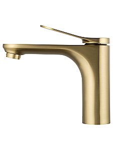 Смеситель для раковины WONZON & WOGHAND WW-A40482-BG золото брашированное купить в интернет-магазине сантехники Sanbest