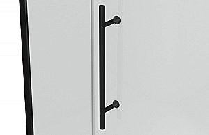 Душевой уголок Bravat BLACKLINE BS090.1110A 90х90 стекло прозрачное/профиль черный купить в интернет-магазине Sanbest