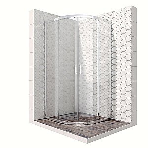 Душевой уголок Ambassador Kingston 14011104 90x90 стекло прозрачное/профиль хром купить в интернет-магазине Sanbest