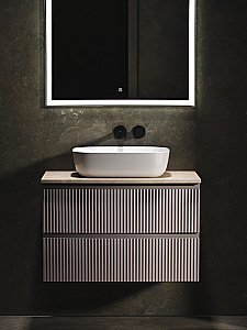 Тумба с раковиной Sancos SNOB R 80 со столешницей, Doha Soft для ванной в интернет-магазине Sanbest